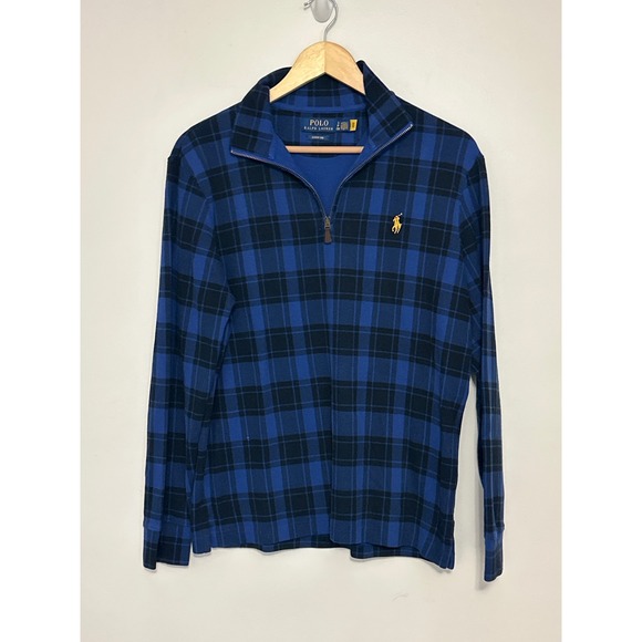 Polo Ralph Lauren Sweaters - Polo Ralph Lauren Plaid 1/4 zip Pullover Sweater Womens S Timeless Preppy